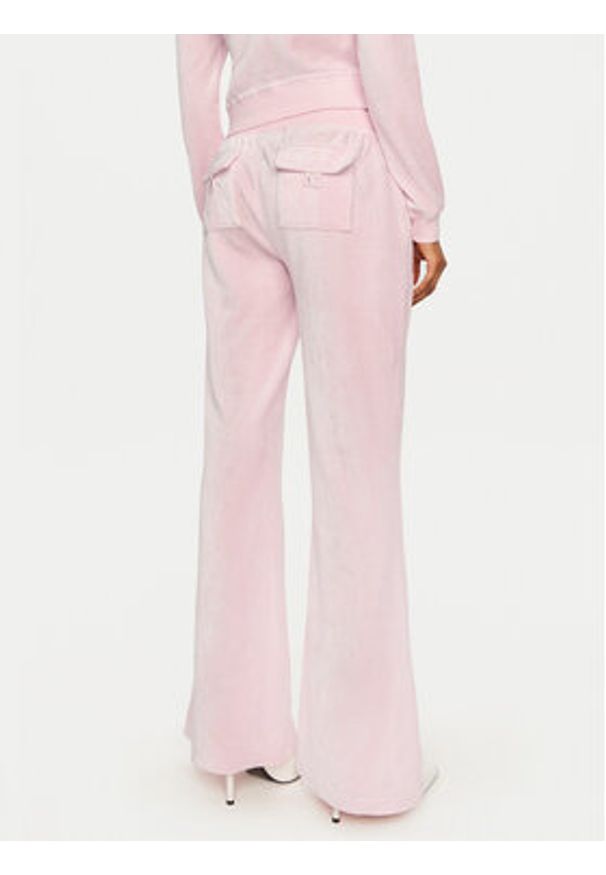 Juicy Couture Spodnie dresowe Caisa JCSEBJ008 Różowy Slim Fit. Kolor: różowy. Materiał: bawełna