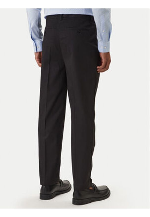 Calvin Klein Chinosy LV04LE612G Czarny Slim Fit. Kolor: czarny. Materiał: bawełna