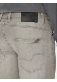INDICODE Szorty jeansowe Kaden Holes 70-104 Szary Regular Fit. Kolor: szary. Materiał: bawełna