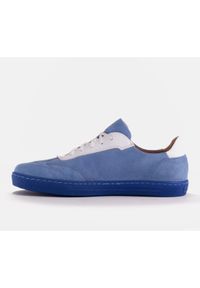 Marco Shoes Sportowe trampki z wysokiej jakości zamszu naturalnego niebieskie. Kolor: niebieski. Materiał: zamsz