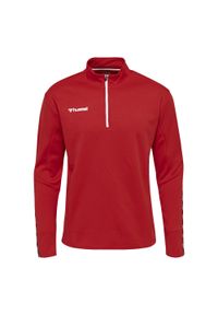 Bluza do piłki ręcznej dla dzieci Hummel demi-zip hml AUTHENTIC. Kolor: czerwony, wielokolorowy, różowy. Materiał: materiał. Sport: fitness