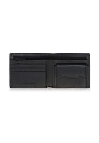 Ochnik - Skórzany portfel męski z tłoczeniem. Kolor: czarny. Materiał: skóra #2