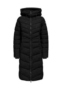 only - ONLY Płaszcz zimowy Juliet 15353149 Czarny Regular Fit. Kolor: czarny. Materiał: syntetyk. Sezon: zima