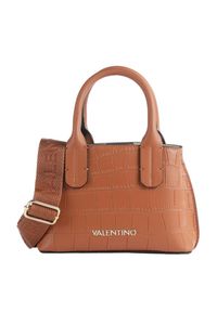 Valentino by Mario Valentino - VALENTINO Brązowa torebka Windy Shopping. Kolor: brązowy. Materiał: skórzane