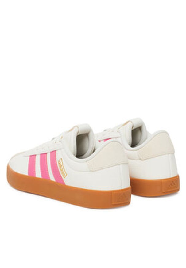 Adidas - adidas Sneakersy VL Court 3.0 Shoes JP5347 Biały. Kolor: biały. Materiał: skóra