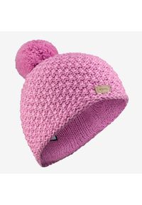WEDZE - Czapka narciarska dla dzieci Wedze Timeless. Kolor: różowy. Materiał: akryl, materiał. Sezon: zima. Styl: sportowy #1