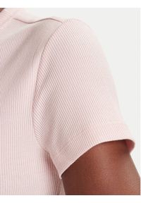 Lacoste T-Shirt TF5538 Różowy Slim Fit. Kolor: różowy. Materiał: bawełna #5