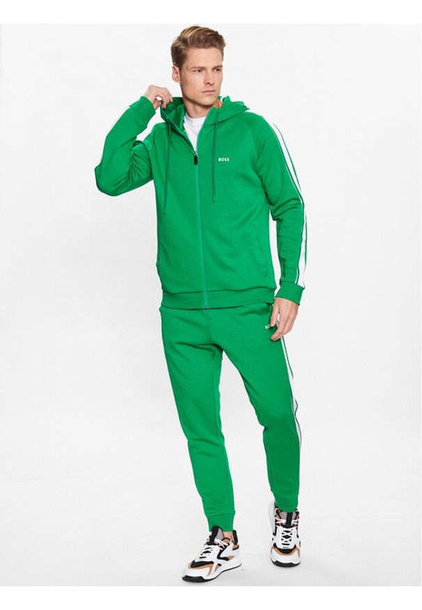 BOSS - Boss Bluza 50497185 Zielony Regular Fit. Kolor: zielony. Materiał: bawełna