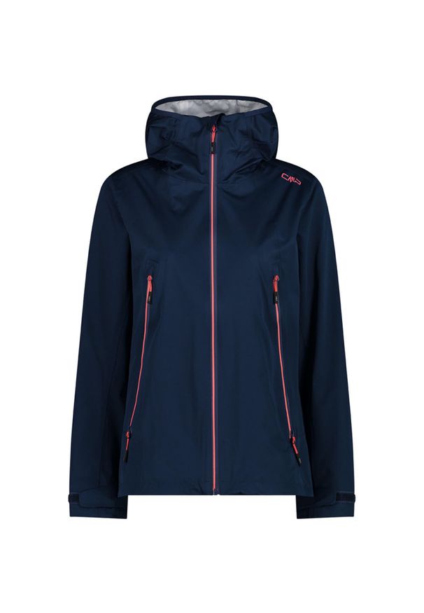 Kurtka przeciwdeszczowa damska CMP. Kolor: niebieski. Materiał: puch. Sport: turystyka piesza