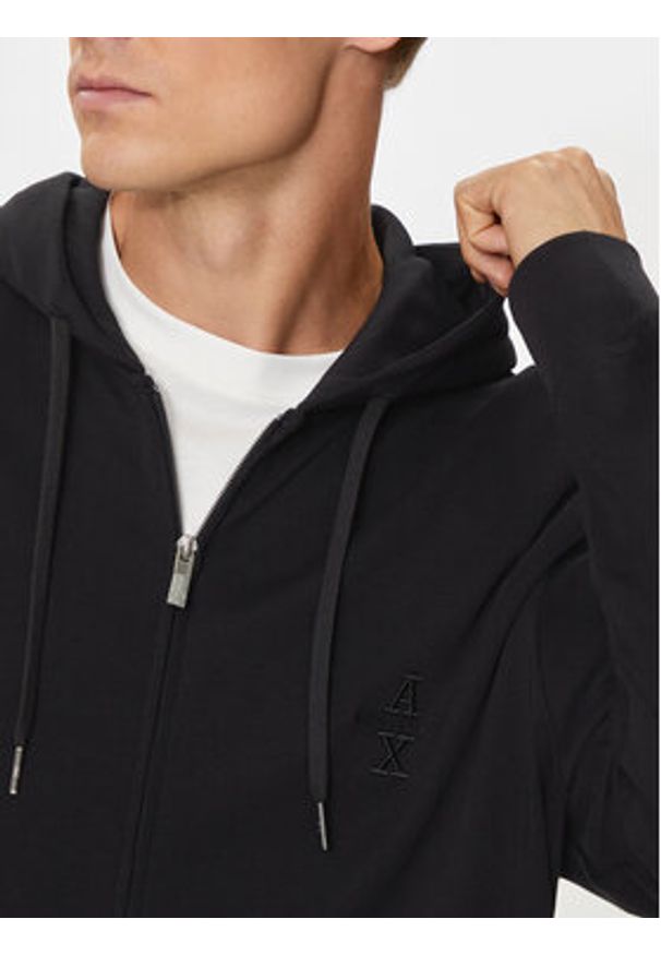 Armani Exchange Bluza 6DZMLC ZJNNZ 1200 Czarny Regular Fit. Kolor: czarny. Materiał: bawełna