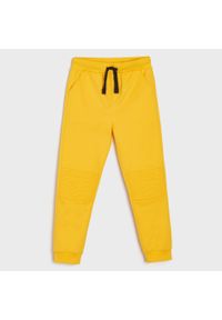 Sinsay - Spodnie dresowe - Żółty. Kolor: żółty #1