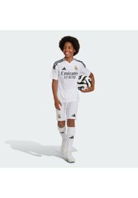 Adidas - Szorty Real Madrid 24/25 Home Kids. Kolor: biały. Materiał: materiał