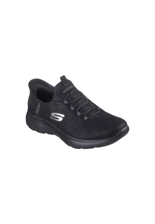 skechers - Buty do chodzenia damskie Skechers Bbk Summit. Okazja: na co dzień. Kolor: czarny. Materiał: materiał, syntetyk. Szerokość cholewki: normalna. Sport: turystyka piesza