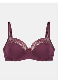 Hunkemöller Biustonosz bardotka Sophie Uf 203616 Fioletowy. Kolor: fioletowy. Materiał: syntetyk