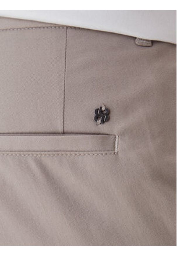 BOSS Spodnie materiałowe C-Genius 50555035 Beżowy Slim Fit. Kolor: beżowy. Materiał: bawełna