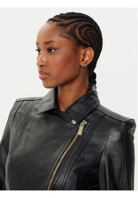 Marciano Guess Kurtka skórzana 5RGL11 7167Z Czarny Regular Fit. Kolor: czarny. Materiał: skóra