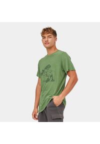 Koszulka turystyczna męska z krótkim rękawem Alpinus Pieniny. Kolor: zielony. Materiał: bawełna. Długość rękawa: krótki rękaw. Długość: krótkie #1