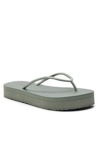 Calvin Klein Japonki Flatform Ff Deboss Logo Tpu HW0HW01977 Zielony. Kolor: zielony. Materiał: syntetyk #5