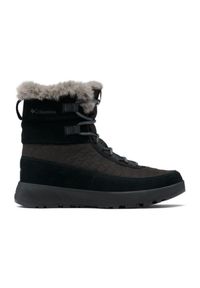 columbia - Buty zimowe damskie, Columbia Slopeside Peak Luxe. Kolor: czarny. Materiał: syntetyk, materiał, skóra. Sezon: zima. Styl: sportowy