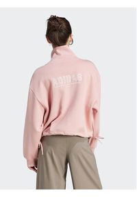 Adidas - adidas Bluza IR8380 Różowy Oversize. Kolor: różowy. Materiał: bawełna #4