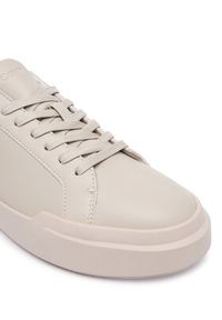 Calvin Klein Sneakersy Chunky Cupsole Laceup Lth Wn YW0YW01947 Écru. Materiał: skóra