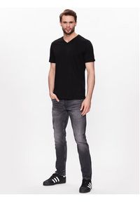 Volcano T-Shirt Slit M02370-S23 Czarny Regular Fit. Kolor: czarny. Materiał: bawełna #3