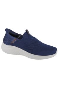 skechers - Buty sportowe Sneakersy męskie, Skechers Ultra Flex 3.0 Smooth Step. Kolor: niebieski. Sport: turystyka piesza