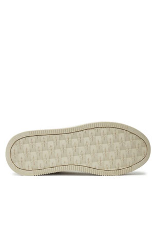Calvin Klein Jeans Sneakersy Bold Platf Laceup Low Mg Suede YW0YW01575 Beżowy. Kolor: beżowy. Materiał: zamsz, skóra