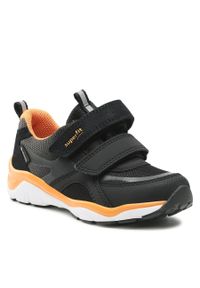 Sneakersy Superfit GORE-TEX 1-000236-0010 S Schwarz/Orange. Kolor: czarny. Materiał: materiał
