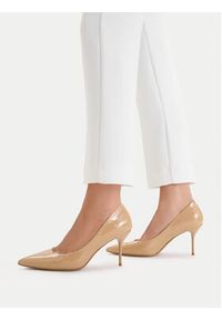 Gino Rossi - GINO ROSSI Szpilki CEO-V710-03 Beżowy. Kolor: beżowy. Materiał: skóra, syntetyk. Obcas: na szpilce #4