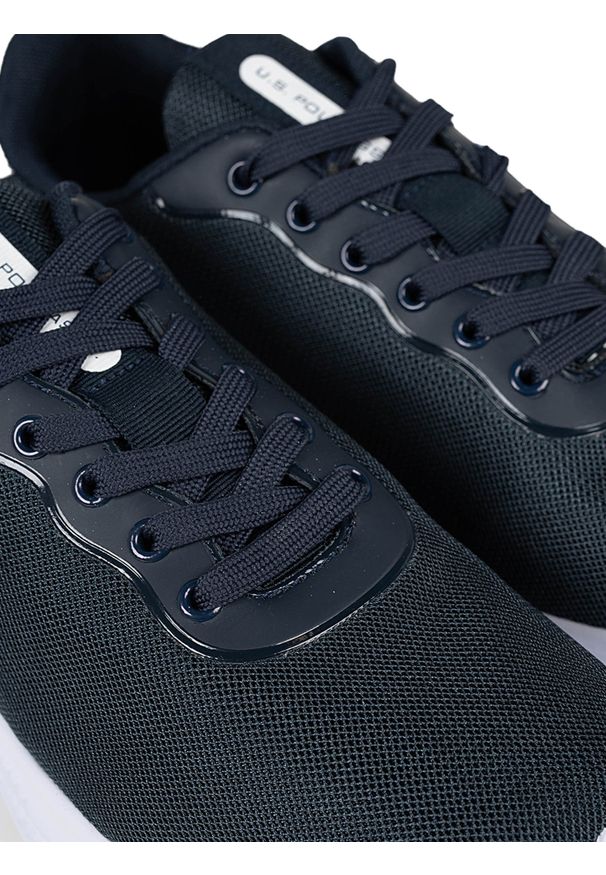 U.S. Polo Assn. Sneakersy "Kaleb002" | Kaleb002 | Mężczyzna | Granatowy. Kolor: niebieski. Materiał: materiał, skóra ekologiczna. Wzór: nadruk, aplikacja