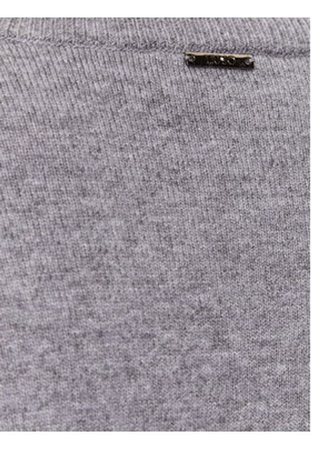 Liu Jo Sweter MF3013 MS14G Szary Regular Fit. Kolor: szary. Materiał: wiskoza