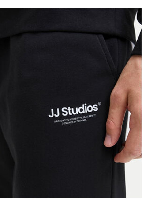 Jack & Jones Spodnie dresowe Kane Soho 12278943 Czarny Regular Fit. Kolor: czarny. Materiał: bawełna