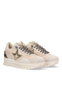 QUERCETTI - Buty CETTI C1259SRA XL Beżowy. Kolor: beżowy. Materiał: tkanina. Styl: sportowy