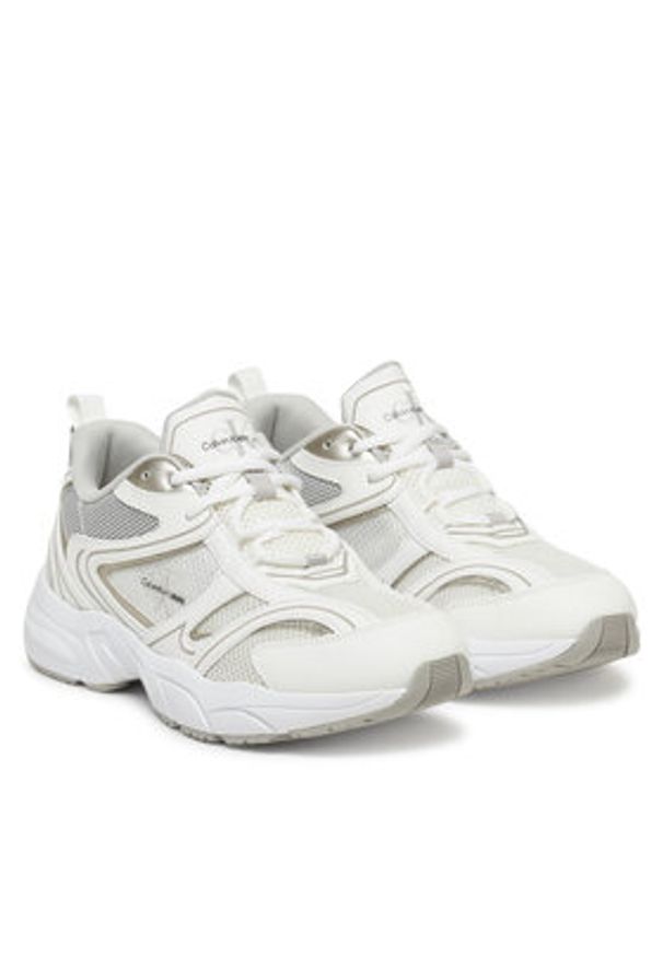 Calvin Klein Jeans Sneakersy Retro Tennis Mesh Ml YW0YW01807 Biały. Kolor: biały. Materiał: materiał