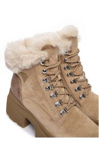 Guess Trzewiki FLFYRL SUE10 Beżowy. Kolor: beżowy. Materiał: skóra, zamsz #2