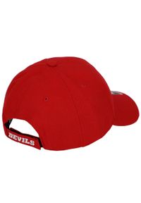 47 Brand - Czapka z daszkiem męska NHL New Jersey Devils MVP Cap. Kolor: czerwony. Materiał: jersey