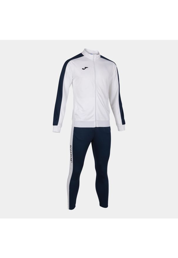Dres do piłki nożnej dla dzieci Joma Academy III. Kolor: biały, wielokolorowy, niebieski. Materiał: dresówka