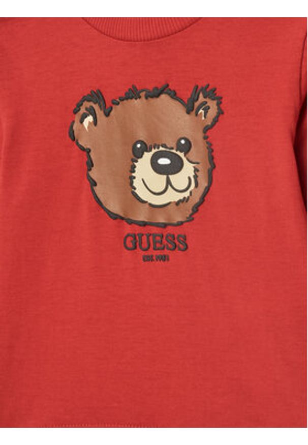 Guess Bluzka I5YI02 K8HM4 Czerwony Regular Fit. Kolor: czerwony. Materiał: bawełna