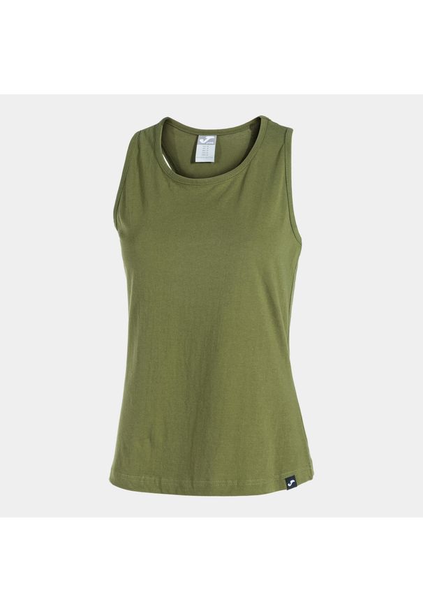 Tank top sportowy damski Joma Oasis. Kolor: zielony. Materiał: bawełna. Sport: fitness