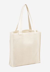 Renee - Beżowa Torebka Typu Shopper Zdobiona Tłoczeniami Salicella. Kolor: beżowy. Wzór: aplikacja. Materiał: zdobione, z tłoczeniem. Styl: elegancki, casual