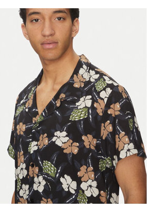 BOSS Koszula Beach 50535793 Czarny Regular Fit. Kolor: czarny. Materiał: wiskoza