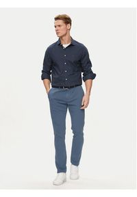 TOMMY HILFIGER - Tommy Hilfiger Chinosy Bleecker MW0MW33910 Niebieski Slim Fit. Kolor: niebieski. Materiał: bawełna #3