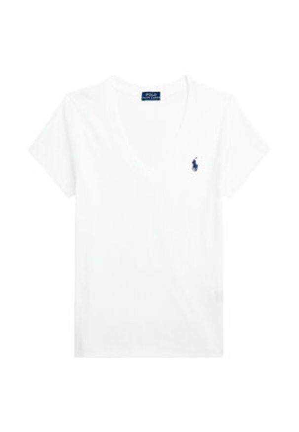 Polo Ralph Lauren T-Shirt 211902403001 Biały Regular Fit. Typ kołnierza: polo. Kolor: biały. Materiał: bawełna