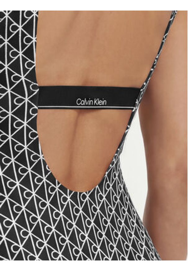 Calvin Klein Swimwear Strój kąpielowy LV00Q61205 Czarny. Kolor: czarny. Materiał: syntetyk