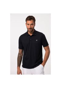 JAY-PI - Męska Koszulka polo FLEXNAMIC® tenis rękaw 1/2 QuickDry nadruki. Typ kołnierza: polo. Kolekcja: plus size. Kolor: niebieski. Materiał: poliester, materiał. Wzór: nadruk