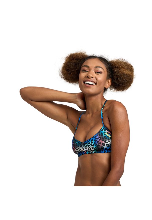 Damski top do kostiumu kąpielowego Arena Live R. Kolor: żółty, niebieski, wielokolorowy