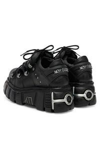 NEW ROCK Sneakersy M-120N-C26 Czarny. Kolor: czarny. Materiał: skóra