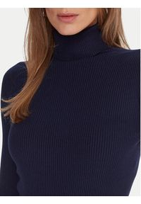 Kontatto Golf 3M0817C Granatowy Regular Fit. Typ kołnierza: golf. Kolor: niebieski. Materiał: syntetyk #3