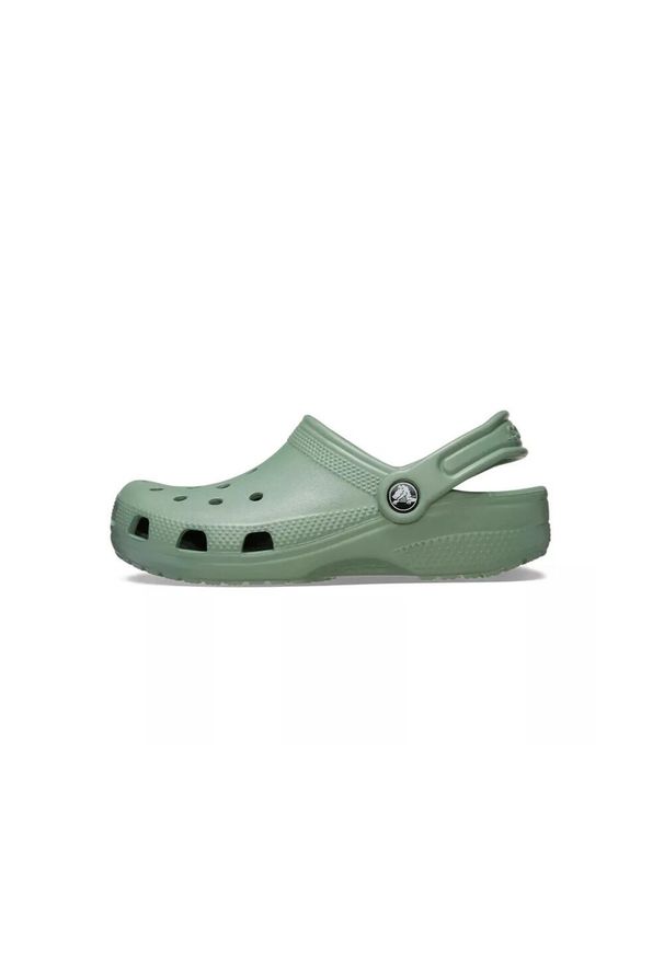 Kapcie Crocs Classic Clog K Dzieci. Okazja: na co dzień. Kolor: zielony. Styl: casual, sportowy